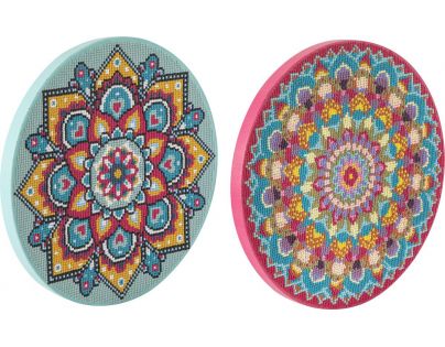 Alltoys Maľovanie pomocou kamienkov Diamond Painting Mandala růžová