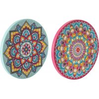 Alltoys Maľovanie pomocou kamienkov Diamond Painting Mandala růžová 5