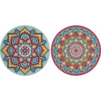 Alltoys Maľovanie pomocou kamienkov Diamond Painting Mandala růžová 4