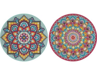 Alltoys Maľovanie pomocou kamienkov Diamond Painting Mandala růžová
