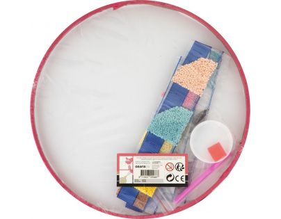 Alltoys Maľovanie pomocou kamienkov Diamond Painting Mandala růžová