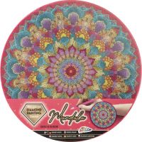 Alltoys Maľovanie pomocou kamienkov Diamond Painting Mandala růžová