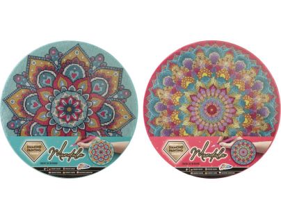 Alltoys Maľovanie pomocou kamienkov Diamond Painting Mandala růžová