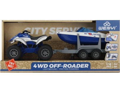 Alltoys Čtyřkolka s prívesom 1 : 16