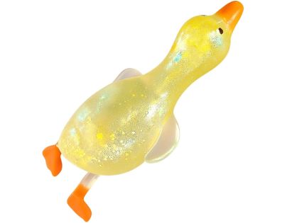 Alltoys Natiahnuteľná a stláčacia trblietavá kačka