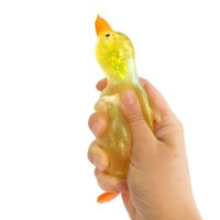 Alltoys Natiahnuteľná a stláčacia trblietavá kačka 2