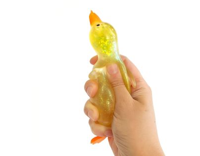Alltoys Natiahnuteľná a stláčacia trblietavá kačka
