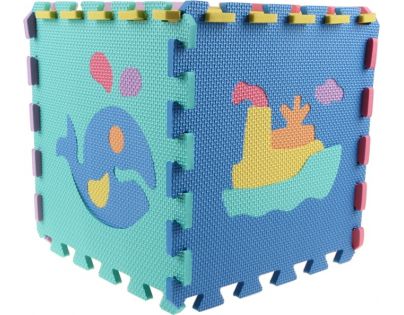 Alltoys Pěnová podložka Zvířátka a dopravní prostředky 10 ks