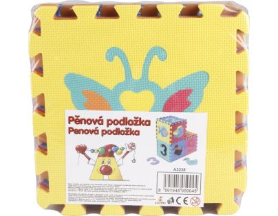 Alltoys Pěnová podložka Zvířátka a dopravní prostředky 10 ks