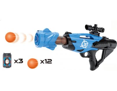 Alltoys Pištoľ na penové loptičky 42 cm modrá