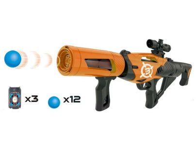 Alltoys Pištoľ na penové loptičky 52 cm oranžová
