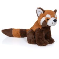 Alltoys Plyšová panda červená sediaca s dlhým chvostom 20 cm 2