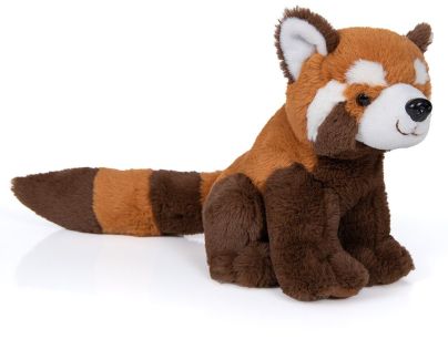 Alltoys Plyšová panda červená sediaca s dlhým chvostom 20 cm