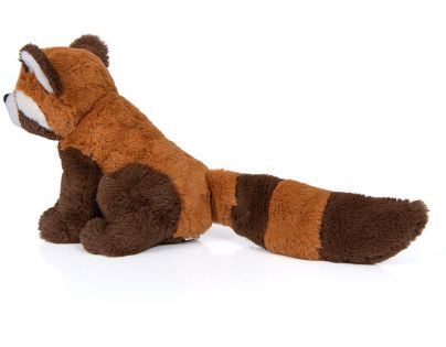 Alltoys Plyšová panda červená sediaca s dlhým chvostom 20 cm