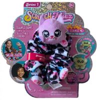 Alltoys Plyšová trblietavá gumička a zvieratko 2v1 ScrunchMiez