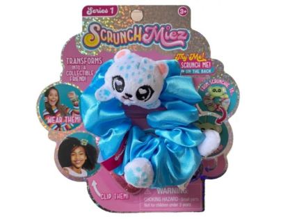 Alltoys Plyšová trblietavá gumička a zvieratko 2v1 ScrunchMiez