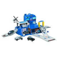 Alltoys Policajný hrací set + 4 autíčka
