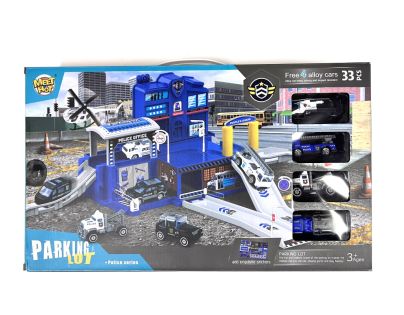 Alltoys Policajný hrací set + 4 autíčka