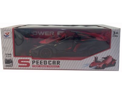 Alltoys RC Auto 1 : 14 závodné auto 28 cm dobíjacie čiernočervené
