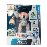 Alltoys Robot Robin oranžovo - biely 2