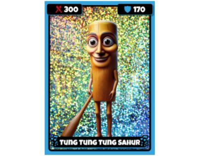 Alltoys Zberateľské holografické karty BrainRot + tetovania