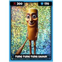 Alltoys Zberateľské holografické karty BrainRot + tetovania 5