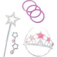 Alltoys Set pre princeznú s motívom hviezdičiek v ružovej farbe