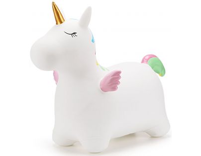 Alltoys Skákacie zvieratko Biely jednorožec