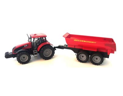Alltoys Traktor s valníkom červený