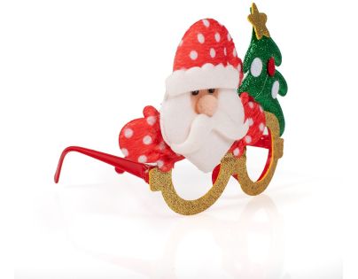 Alltoys Vianočné okuliare s trblietkami 17x14 cm