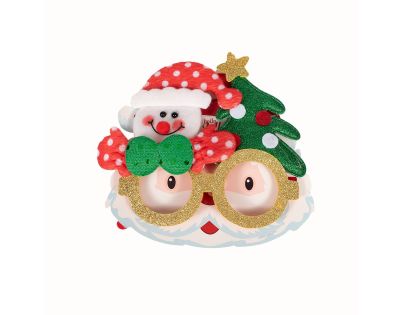 Alltoys Vianočné okuliare s trblietkami 17x14 cm