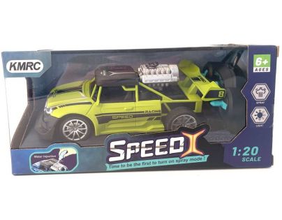 Alltoys Závodné RC auto s efektom dymu zelené