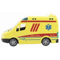 Ambulancie 20 cm so zvukom so svetlom žltá 3