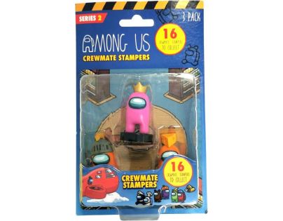 AmongUs Crewmate Figurky razítka 1 pack růžové