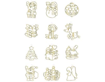 Anděl Přerov Farby na sklo - Vianočná sada 10 farieb 10,5 ml + 12 sklíčok