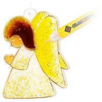 Anděl Přerov Farby na sklo - Vianočná sada 10 farieb 10,5 ml + 12 sklíčok 4