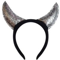 Anděl Přerov Čelenka s trblietkami Čertovské rohy strieborné