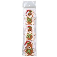 Anděl Přerov Medvedíky z filcu na štipcovi 5,5 x 7,5 x 0,3 cm, 3 ks v sáčku 2