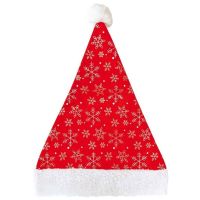 Anděl Přerov Mikulášská čapica so striebornými vločkami 38x30 cm