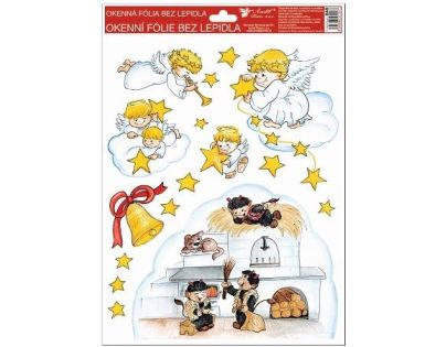 Anděl Přerov Okenné fólie tradičné Čerti na peci 33,5 x 26 cm