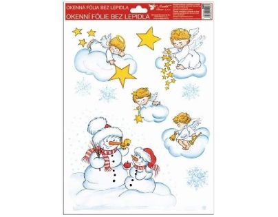 Anděl Přerov Okenné fólie tradičné Čerti na peci 33,5 x 26 cm