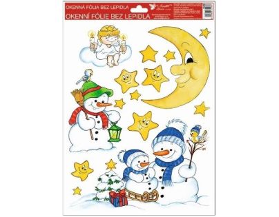 Anděl Přerov Okenné fólie tradičné Čerti na peci 33,5 x 26 cm