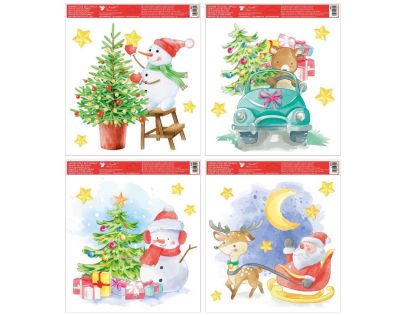 Anděl Přerov Okenné fólie vianočná 30 x 33,5 cm