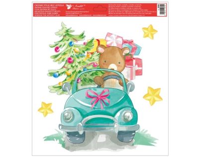 Anděl Přerov Okenné fólie vianočná 30 x 33,5 cm