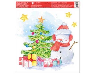 Anděl Přerov Okenné fólie vianočná 30 x 33,5 cm