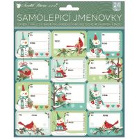 Anděl Přerov Samolepiace menovky na darčeky s glitrami 18x18, 24ks