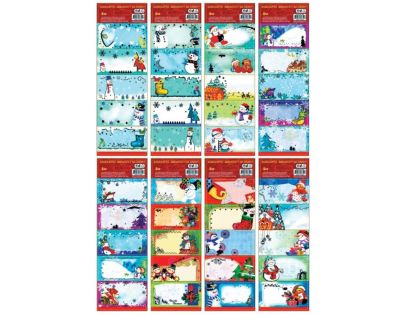 Anděl Přerov Samolepiace menovky na darčeky s razbou 22 x 8,5 cm