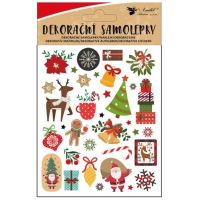 Anděl Přerov Samolepky s vianočnými motívmi 8 x 14,5 cm 2