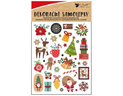 Anděl Přerov Samolepky s vianočnými motívmi 8 x 14,5 cm