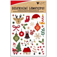 Anděl Přerov Samolepky s vianočnými motívmi 8 x 14,5 cm 3